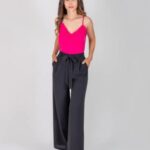 Pantalón Con Lazo En La Cintura