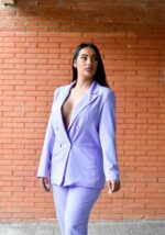 Conjunto Chaqueta Y Pantalón Lila - Imagen 3